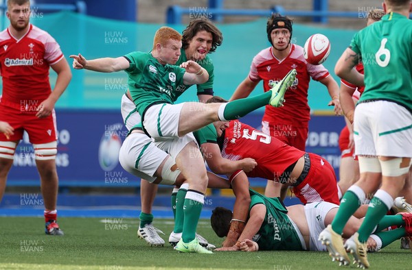 250621 - Wales U20s v Ireland U20s - U20s 6 Nations Championship - Nathan Doak of Ireland