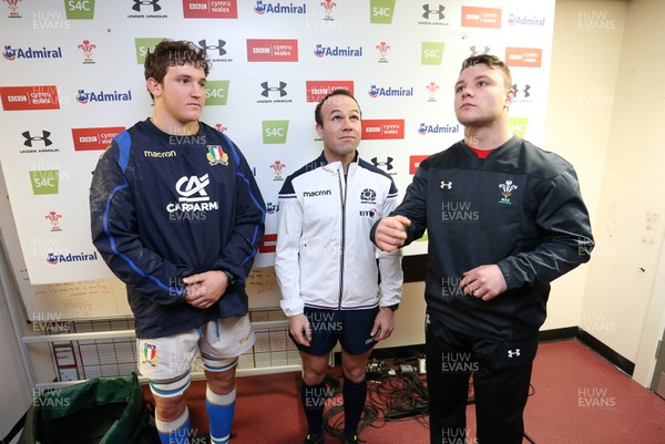 090318 - Wales U20s v Italy U20s - Natwest 6 Nations Championship - Coin Toss