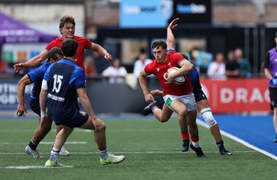 130625 - Wales U20s v Italy U20s - Friendly - Jack Woods of Wales makes a break