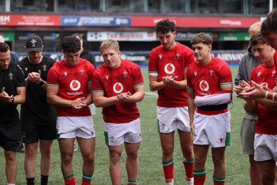 130625 - Wales U20s v Italy U20s - Friendly - Harry Beddall of Wales signs off 