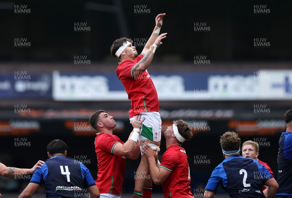 130625 - Wales U20s v Italy U20s - Friendly - Luke Evans of Wales 