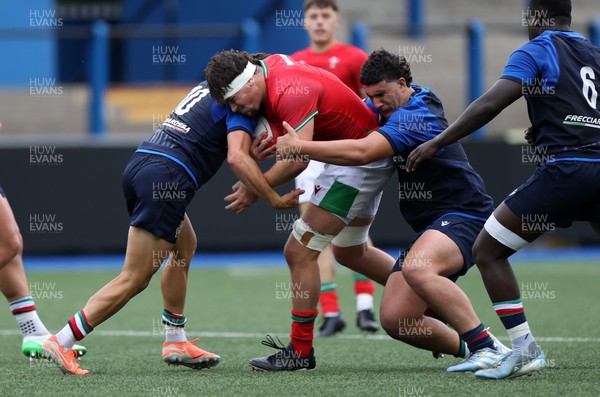 130625 - Wales U20s v Italy U20s - Friendly - Luke Evans of Wales 