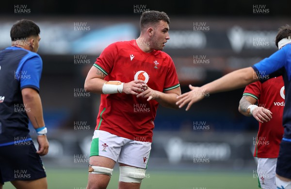130625 - Wales U20s v Italy U20s - Friendly - Luke Evans of Wales 