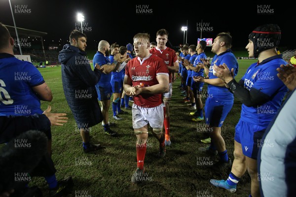 310120 - Wales U20s v Italy U20s - U20s 6 Nations Championship - Jac Morgan of Wales walks through the players tunnel at full time