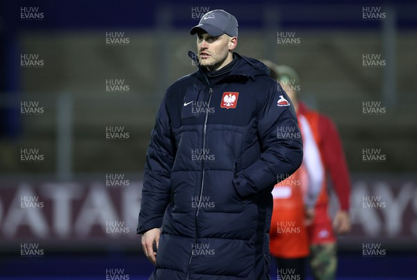 200123 - Wales U20s v Poland - Friendly - Poland Coach Christian Hitt