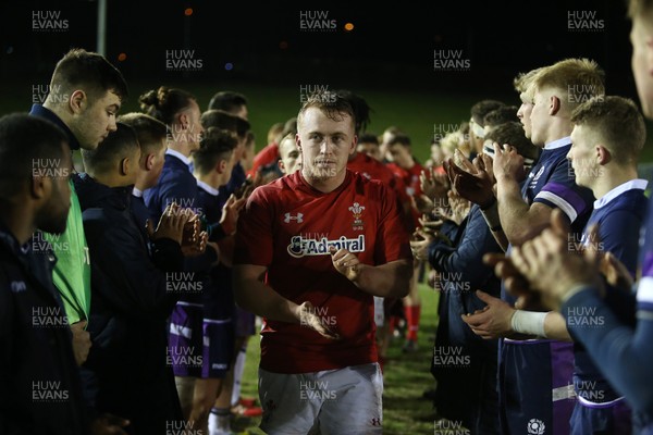 020218 - Wales U20s v Scotland U20s - Natwest 6 Nations - Tommy Reffell of Wales walks through the tunnel