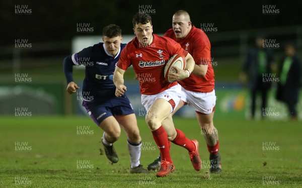 020218 - Wales U20s v Scotland U20s - Natwest 6 Nations - Ryan Conbeer of Wales