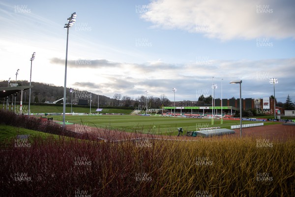 110222 - Wales U20s v Scotland U20s - U20s Six Nations Championship - General View of Stadiwm Zipworld (Parc Eirias)