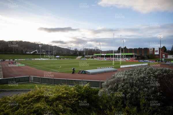 110222 - Wales U20s v Scotland U20s - U20s Six Nations Championship - General View of Stadiwm Zipworld (Parc Eirias)