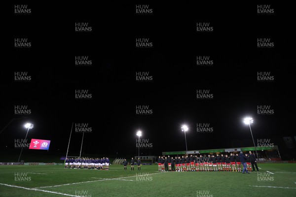 110222 - Wales U20s v Scotland U20s - U20s Six Nations Championship - Anthems