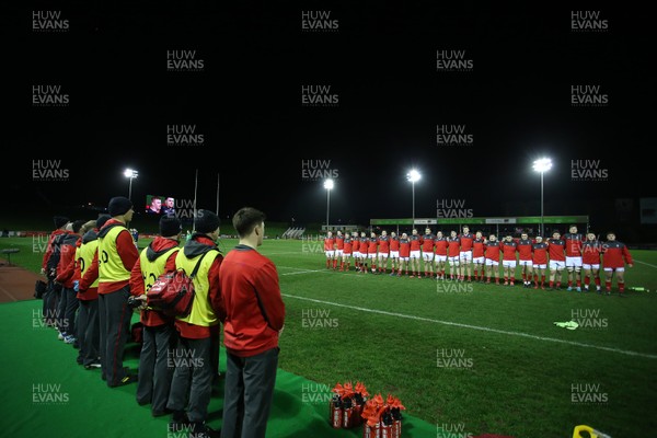 130320 - Wales U20s v Scotland U20s - U20s 6 Nations Championship - Wales sing the anthem