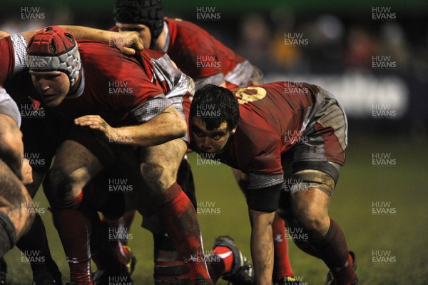 13.02.09 - Wales U20 v England U20 - Under 20 Six Nations 2009 - Wales' Aaron Coundley and Jake Thomas. 