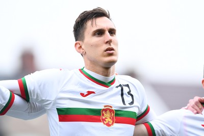 290322 - Wales U21 v Bulgaria U21 - 2023 UEFA Under 21 Euro Qualifying Round - Simeon Petrov of Bulgaria
