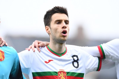 290322 - Wales U21 v Bulgaria U21 - 2023 UEFA Under 21 Euro Qualifying Round - Atanas Chernev of Bulgaria