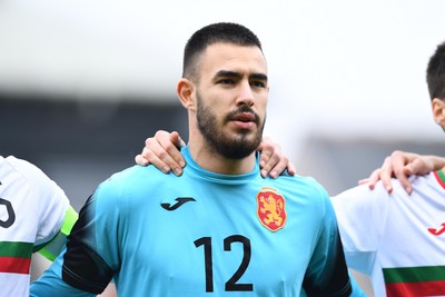 290322 - Wales U21 v Bulgaria U21 - 2023 UEFA Under 21 Euro Qualifying Round - Damyan Hristov of Bulgaria