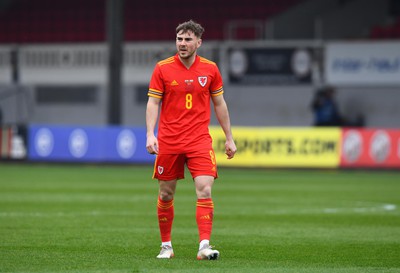 290322 - Wales U21 v Bulgaria U21 - 2023 UEFA Under 21 Euro Qualifying Round - Daniel Williams of Wales