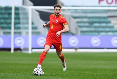 290322 - Wales U21 v Bulgaria U21 - 2023 UEFA Under 21 Euro Qualifying Round - Daniel Williams of Wales