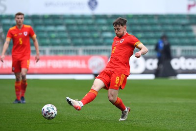 290322 - Wales U21 v Bulgaria U21 - 2023 UEFA Under 21 Euro Qualifying Round - Daniel Williams of Wales