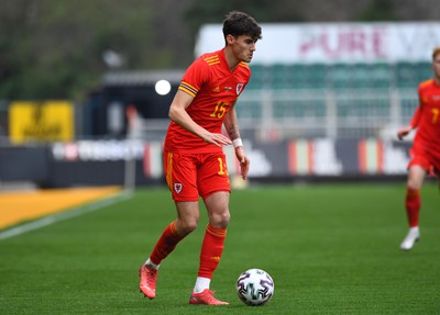 290322 - Wales U21 v Bulgaria U21 - 2023 UEFA Under 21 Euro Qualifying Round - Elliot Thorpe of Wales