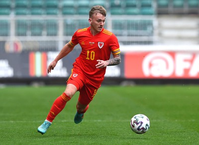 290322 - Wales U21 v Bulgaria U21 - 2023 UEFA Under 21 Euro Qualifying Round - Isaak Davies of Wales