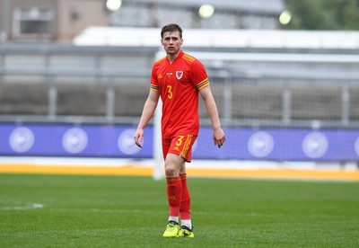 290322 - Wales U21 v Bulgaria U21 - 2023 UEFA Under 21 Euro Qualifying Round - Edward Jones of Wales