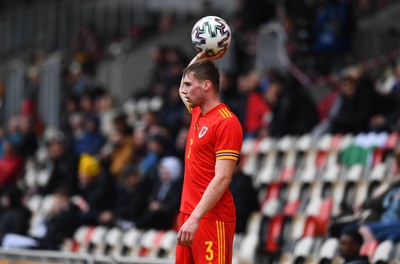 290322 - Wales U21 v Bulgaria U21 - 2023 UEFA Under 21 Euro Qualifying Round - Edward Jones of Wales