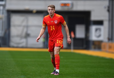 290322 - Wales U21 v Bulgaria U21 - 2023 UEFA Under 21 Euro Qualifying Round - Eli King of Wales