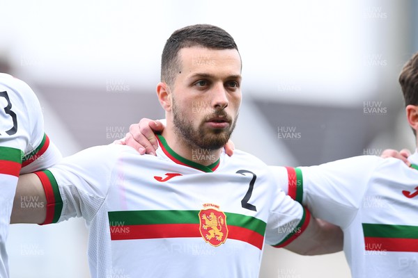 290322 - Wales U21 v Bulgaria U21 - 2023 UEFA Under 21 Euro Qualifying Round - Viktor Popov of Bulgaria