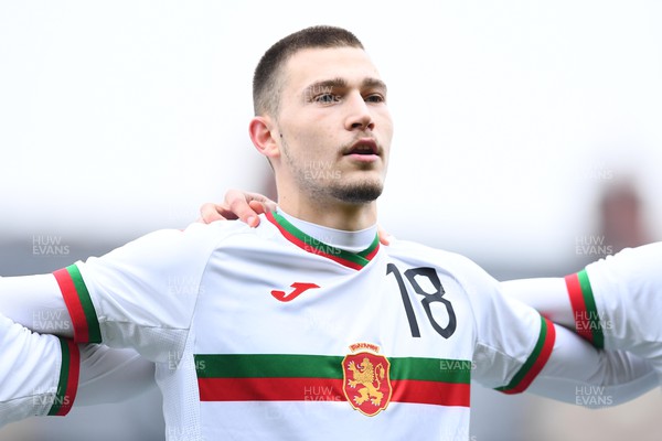 290322 - Wales U21 v Bulgaria U21 - 2023 UEFA Under 21 Euro Qualifying Round - Atanas Chernev of Bulgaria