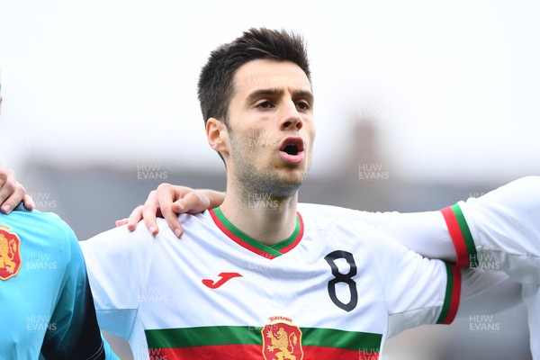 290322 - Wales U21 v Bulgaria U21 - 2023 UEFA Under 21 Euro Qualifying Round - Atanas Chernev of Bulgaria