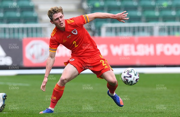 290322 - Wales U21 v Bulgaria U21 - 2023 UEFA Under 21 Euro Qualifying Round - Finley Stevens of Wales