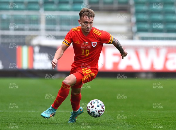 290322 - Wales U21 v Bulgaria U21 - 2023 UEFA Under 21 Euro Qualifying Round - Isaak Davies of Wales