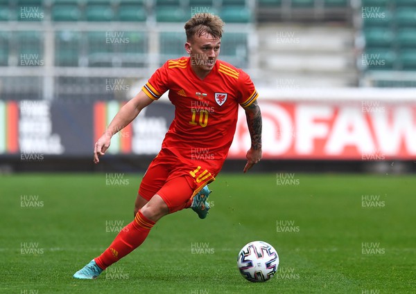 290322 - Wales U21 v Bulgaria U21 - 2023 UEFA Under 21 Euro Qualifying Round - Isaak Davies of Wales