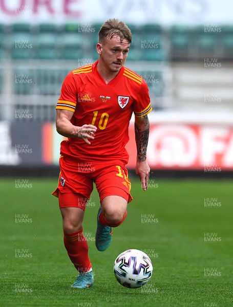 290322 - Wales U21 v Bulgaria U21 - 2023 UEFA Under 21 Euro Qualifying Round - Isaak Davies of Wales