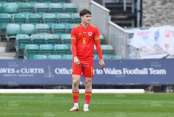 290322 - Wales U21 v Bulgaria U21 - 2023 UEFA Under 21 Euro Qualifying Round - Morgan Boyes of Wales