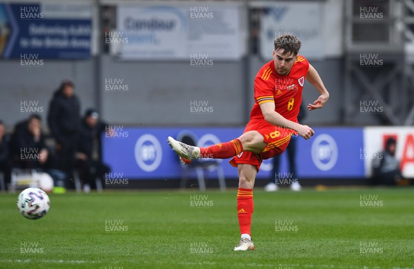 290322 - Wales U21 v Bulgaria U21 - 2023 UEFA Under 21 Euro Qualifying Round - Daniel Williams of Wales