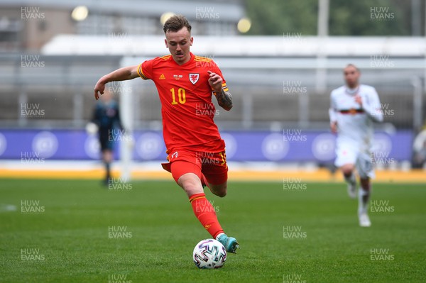 290322 - Wales U21 v Bulgaria U21 - 2023 UEFA Under 21 Euro Qualifying Round - Isaak Davies of Wales