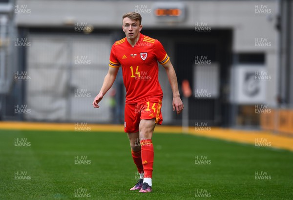 290322 - Wales U21 v Bulgaria U21 - 2023 UEFA Under 21 Euro Qualifying Round - Eli King of Wales