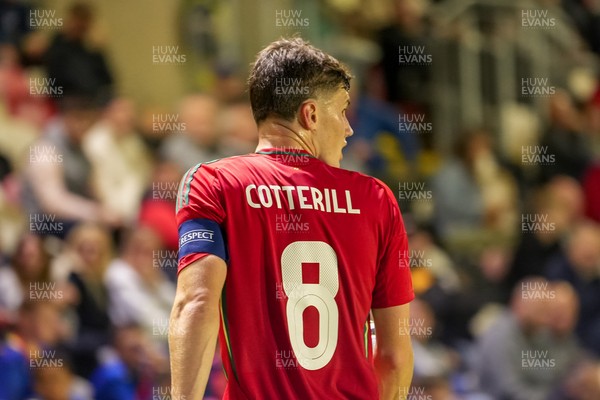 080925 - Wales U21 v Denmark U21 - 2027 UEFA U21 EURO Qualifying - Joel Cotterill of Wales U-21 looks on during the match