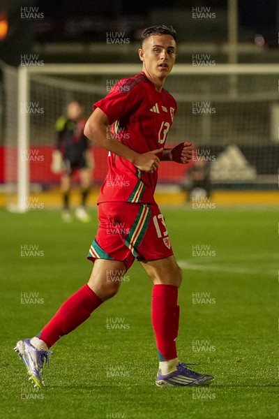 080925 - Wales U21 v Denmark U21 - 2027 UEFA U21 EURO Qualifying - Luke Harris of Wales U-21 looks on during the match