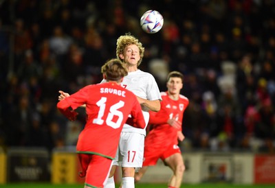 201123 - Wales U21 v Denmark U21 - European Under-21 Championship 2025 Qualifier - Oliver Sorensen of Denmark