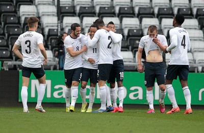 190514 - Wales U21 v England U21 - UEFA Under 21 Qualifying Match - Nathan Redmond of England celebrates scoring their first goal 