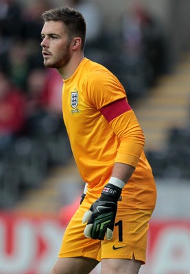 190514 - Wales U21 v England U21 - UEFA Under 21 Qualifying Match - Jack Butland of England  