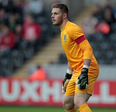 190514 - Wales U21 v England U21 - UEFA Under 21 Qualifying Match - Jack Butland of England  