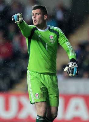 190514 - Wales U21 v England U21 - UEFA Under 21 Qualifying Match - Connor Roberts of Wales  