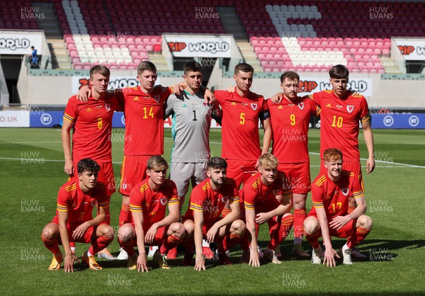140622 - Wales U21 v Gibraltar U21, Under 21 European Championship Qualifying -The Wales starting lineup