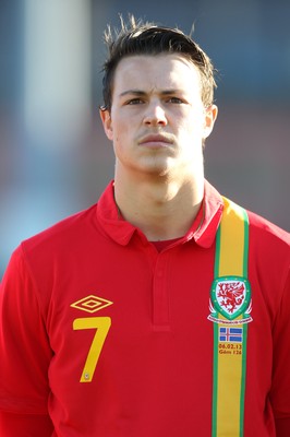060213 - Wales v Iceland, Friendly Under 21 International, Llanelli - Wales' Billy Bodin