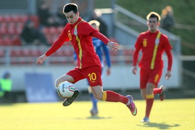 060213 - Wales v Iceland, Friendly Under 21 International, Llanelli - Wales' Tom Lawrence