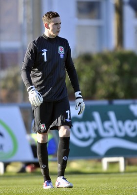 060213 - Wales v Iceland - Friendly U21 International  -  Danny Ward of Wales 