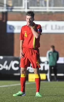 060213 - Wales v Iceland - Friendly U21 International  -  Lee Lucas of Wales 